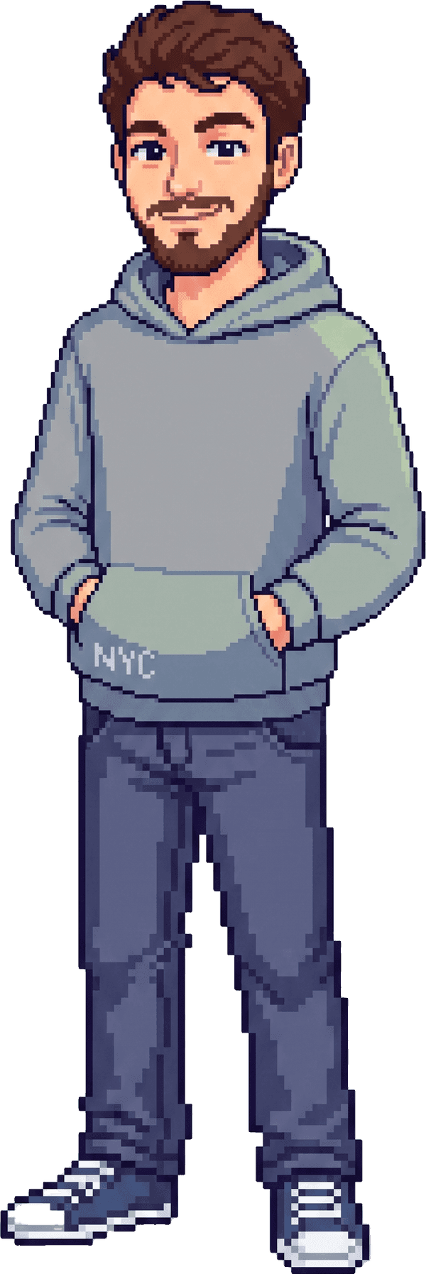 Yannik als Pixel-Art-Figur