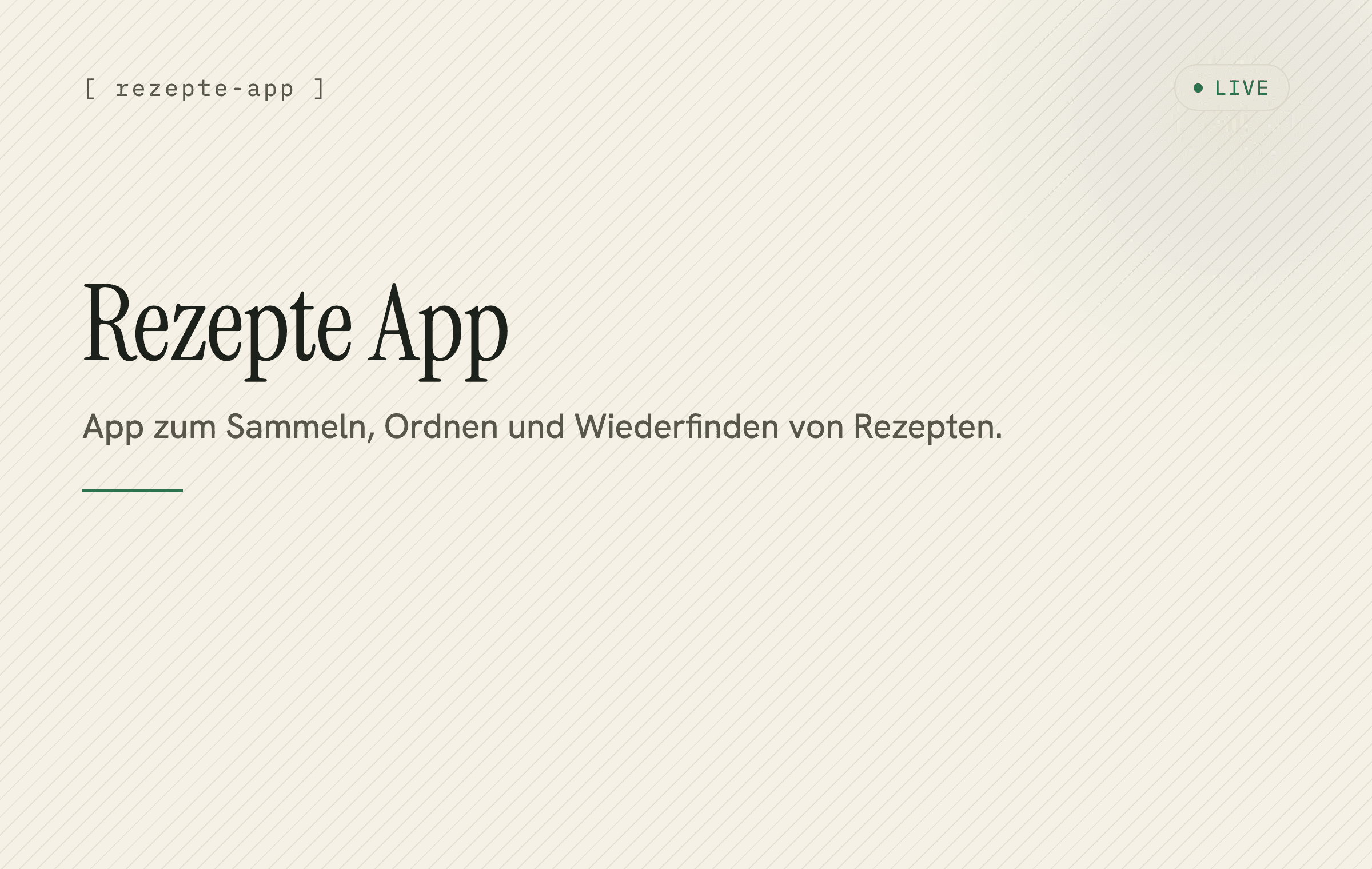Preview of Recipes App
